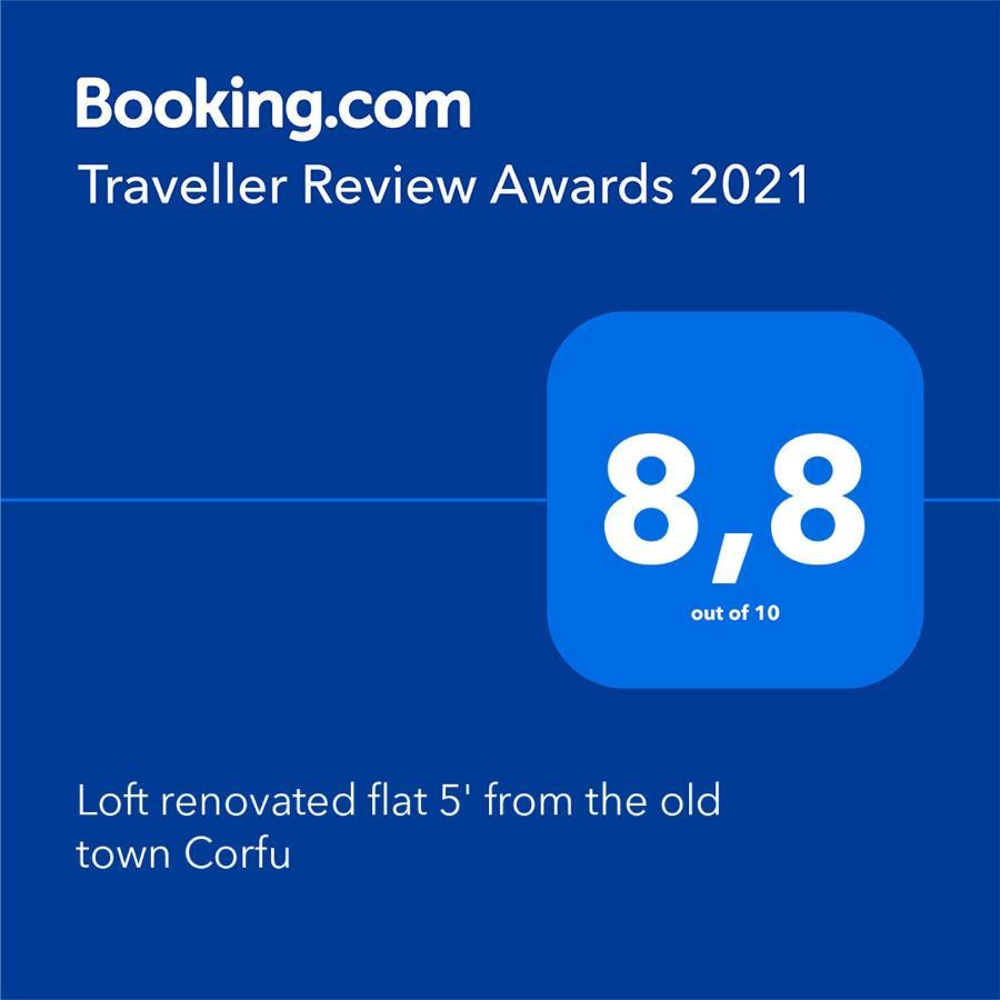 Loft Renovated Flat 5' From The Old Town Corfu Lejlighed Corfu  Eksteriør billede
