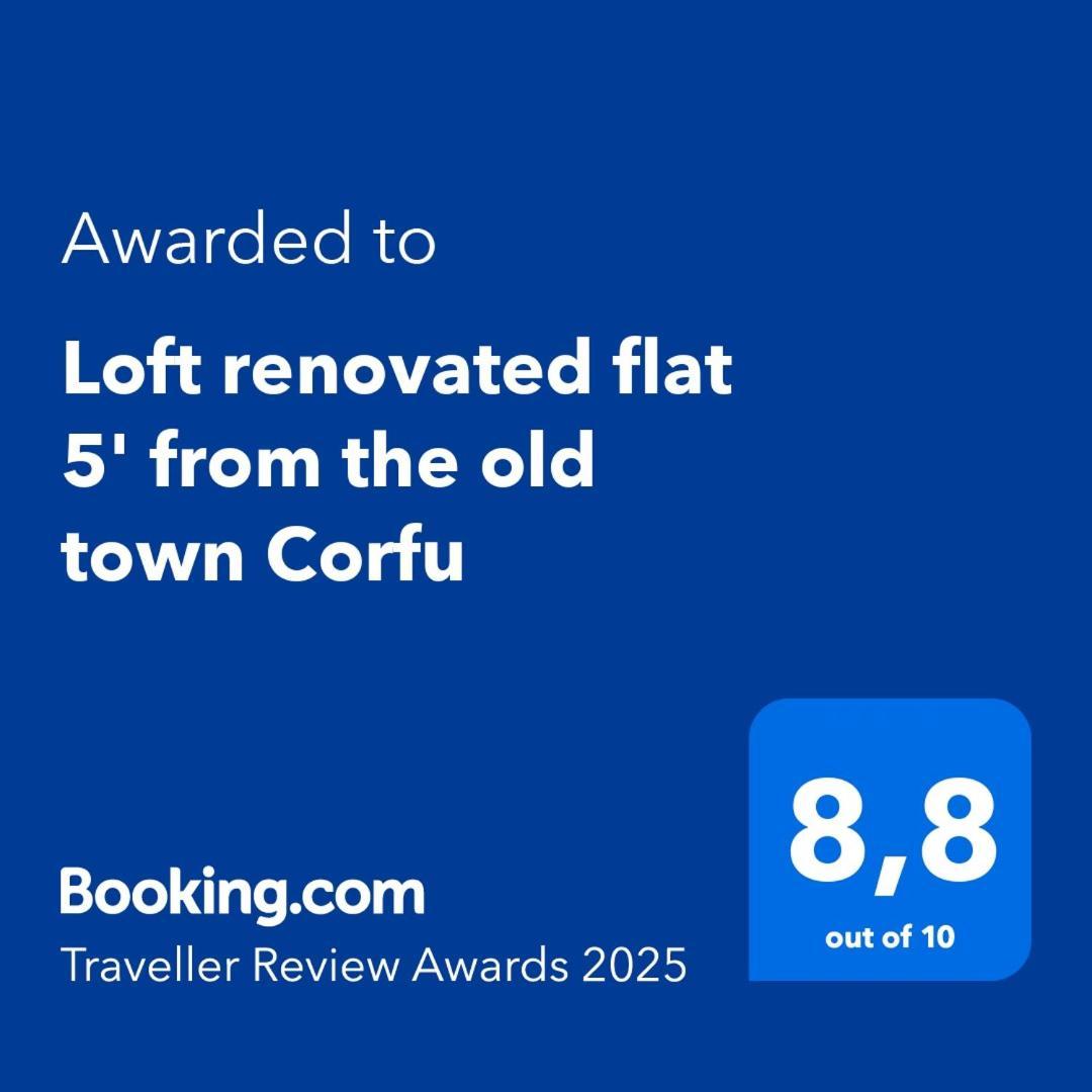Loft Renovated Flat 5' From The Old Town Corfu Lejlighed Corfu  Eksteriør billede